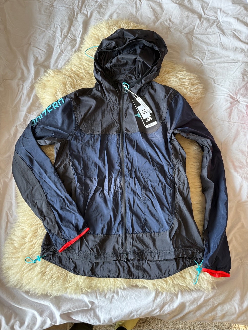 NWT Adidas Adizero Jacket Blue